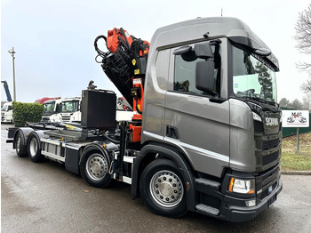 Auto s hydraulickou rukou Scania R450 8x2 NGS ABROLLKIPPER + KRAN (33m!) PALFINGER PK29002 + JIB - *37.000km* only!!! - *FULL AIR* - LIKE NEW - BE TRUCK: obrázok 2