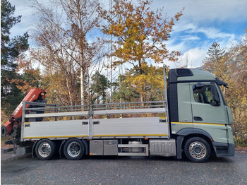 Auto s hydraulickou rukou, Valníkový/ Plošinový nákladný automobil Mercedes-Benz Actros 2545 6x2, E6, Effer 265/6S: obrázok 5