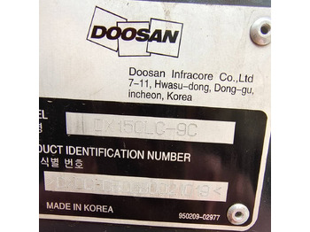 Pásové rýpadlo Doosan DX 150 LC: obrázok 4