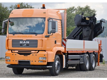 Auto s hydraulickou rukou, Valníkový/ Plošinový nákladný automobil MAN TGA 26.440 * EFFER 305.11/6S + FUNK / 6x4: obrázok 3