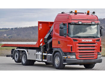 Hákový nosič kontajnerov, Auto s hydraulickou rukou Scania G 400 * Abschleppwagen 6,40m* KRAN + FUNK * TOP: obrázok 3