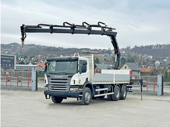 Auto s hydraulickou rukou, Valníkový/ Plošinový nákladný automobil Scania P 360 * HIAB 166D S-4 HIDUO/FUNK * 6x4: obrázok 2