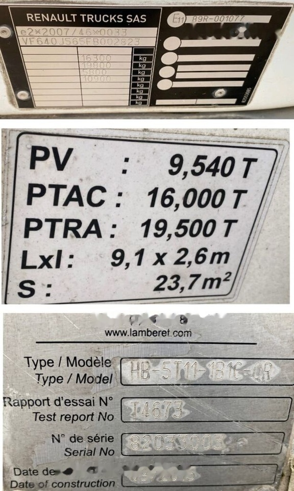 Chladirenské nákladné vozidlo Renault D240 /LAMBERET/CARRIER 1150 *A REPARER: obrázok 11