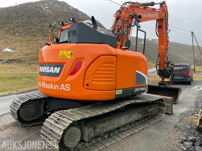 Rýpadlo 2019 Doosan DX 140 LCR Gravemaskin Med Encon tiltrotator * Leveres med ny sertifisering *: obrázok 7