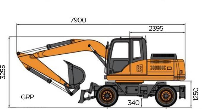 Nový Kolesové rýpadlo NEW MAXUS Cummins 14 TON Excavator Warranty up to 10 Years  НОВА екскаватор MAXUS Cummins 14 ТОН Гарантія до 10 Років  NOWA koparka MAXUS Cummins 14 TON Gwarancja do 10 LAT: obrázok 8