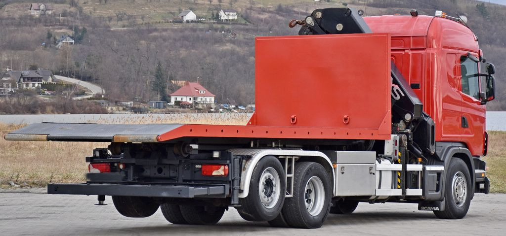 Hákový nosič kontajnerov, Auto s hydraulickou rukou Scania G 400 * Abschleppwagen 6,40m* KRAN + FUNK * TOP: obrázok 6