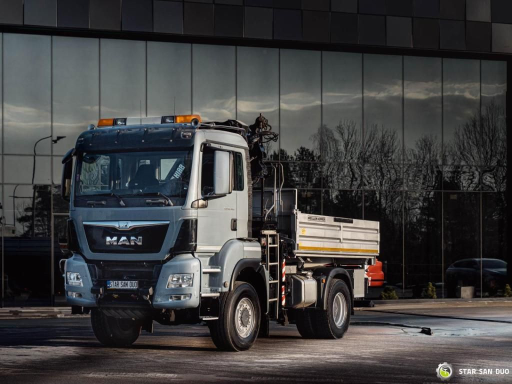 Sklápač MAN  TGS 18.480 4x4 HIAB 188 E-4 CRANE KIPPER EURO 6: obrázok 9