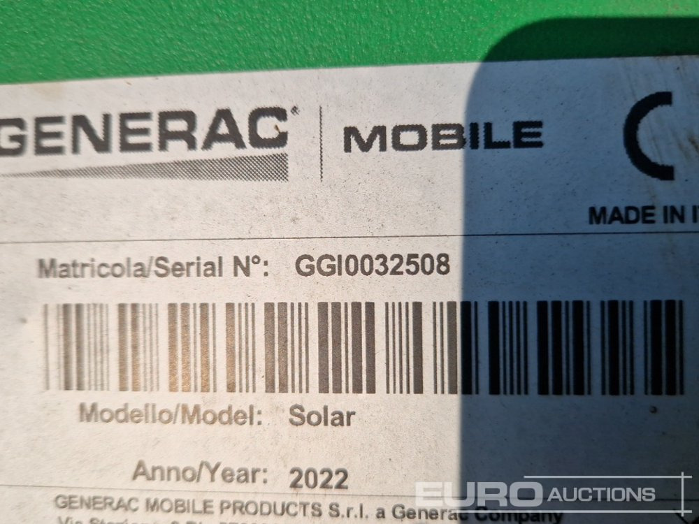 Osvetľovacia veža 2022 Generac Solar: obrázok 43