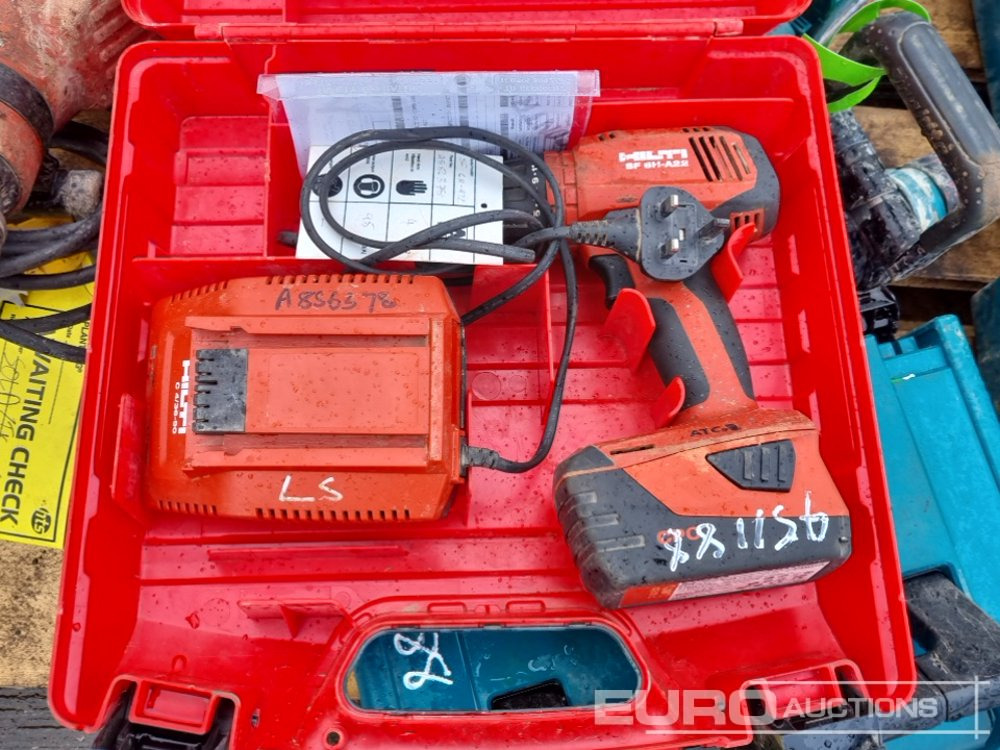 Stavebné zariadenia Pallet of Makita Cordless Drill,Cordless Impact Wrench, 110Volt SDS Drill (3 of), Hilti Cordless Drill, 110Volt SDS Drill: obrázok 11